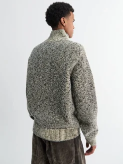 Langærmet HN lynlås cardigan