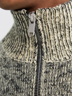 Langærmet HN lynlås cardigan