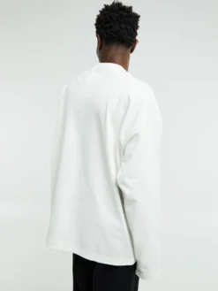 Langærmet T-Shirt i Porcelain