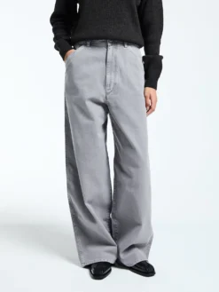 Large Pants in Heather i grå
