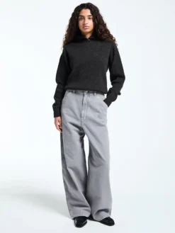 Large Pants in Heather i grå
