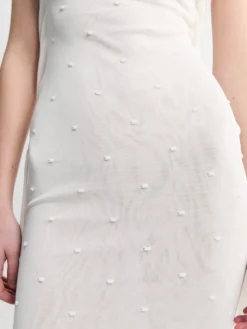 La Robe Maille Plumetis i Off White