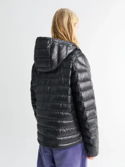 Lauros Hooded Short Down Jacket i Sort