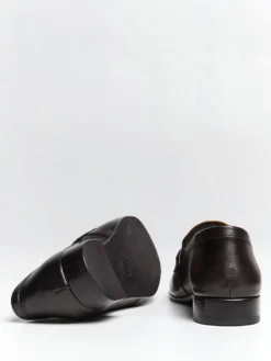 Læderloafers i Brun