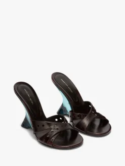 Læder Mules i Ruby