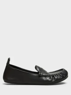 Leather Loafers i Sort