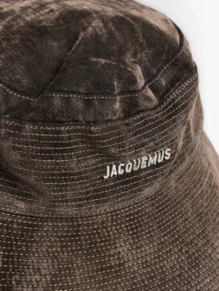 Le Bob De-Nimes Velvet Bucket Hat i Khaki