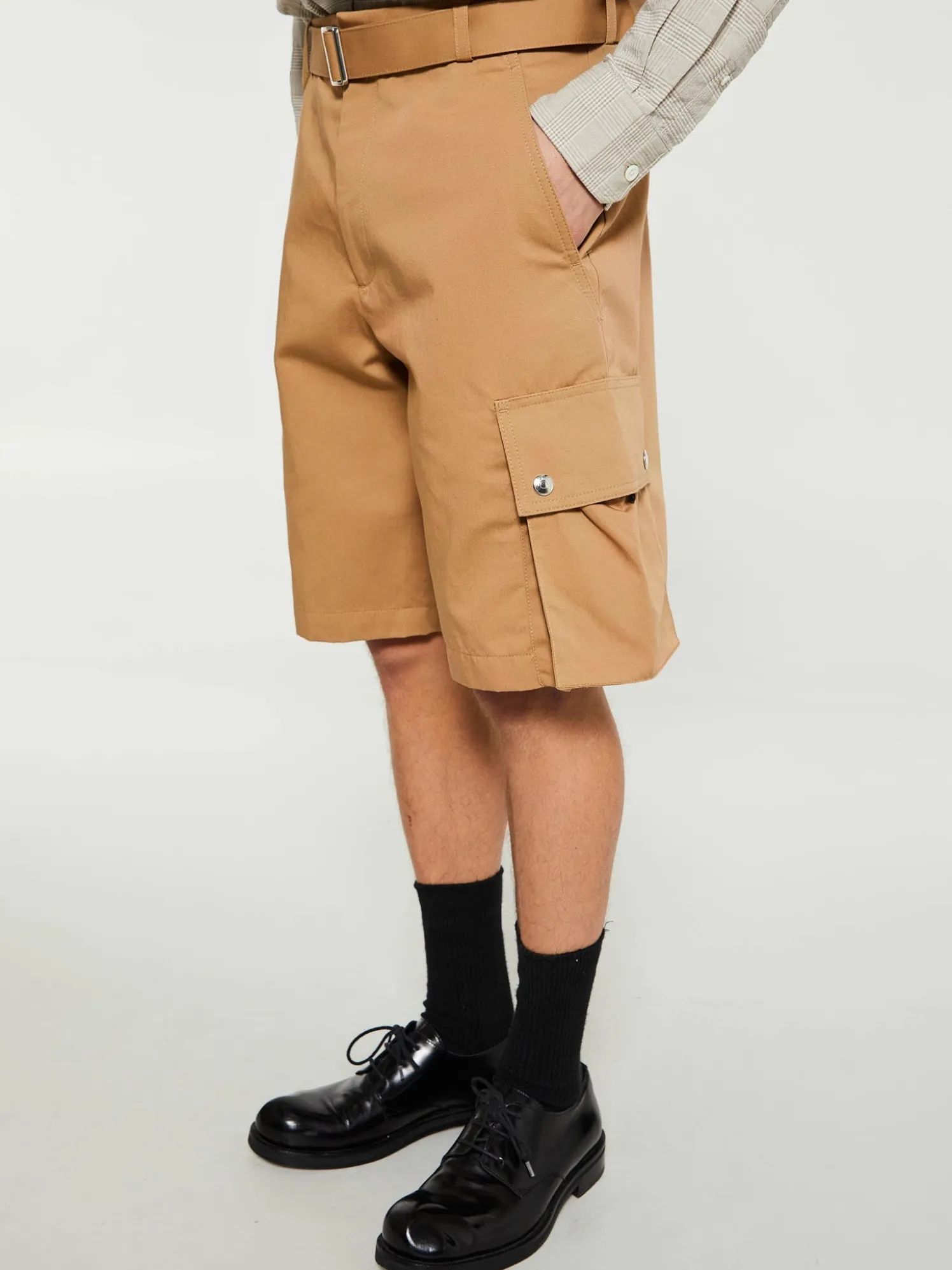 Le Cargo Bermuda Shorts i Camel
