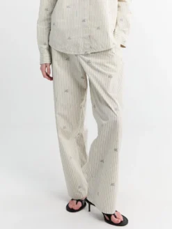 Le Pantalon De Pyjama i Jacquard Lamb Stribes Log