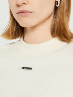 Le T-Shirt Gros Grain i Lys Beige