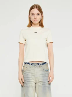 Le T-Shirt Gros Grain i Lys Beige