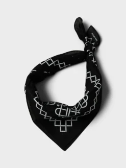 Line Pattern Bandana i Sort