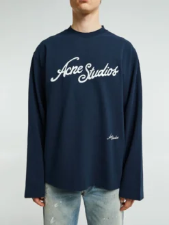 Logo Crewneck i Deep Blue