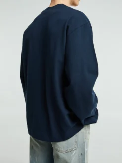 Logo Crewneck i Deep Blue