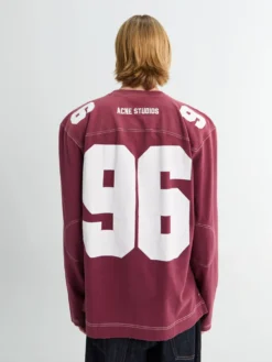 Logo Jersey T-shirt i Falmet Rød