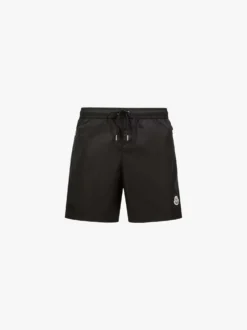 Logo Patch Badeshorts i Sort
