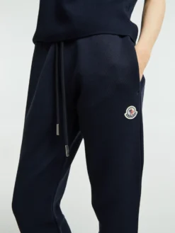 Logo Patch Cotton Fleece Track Pants