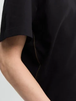Logo Polo T-shirt i bomuldspiqué i Sort