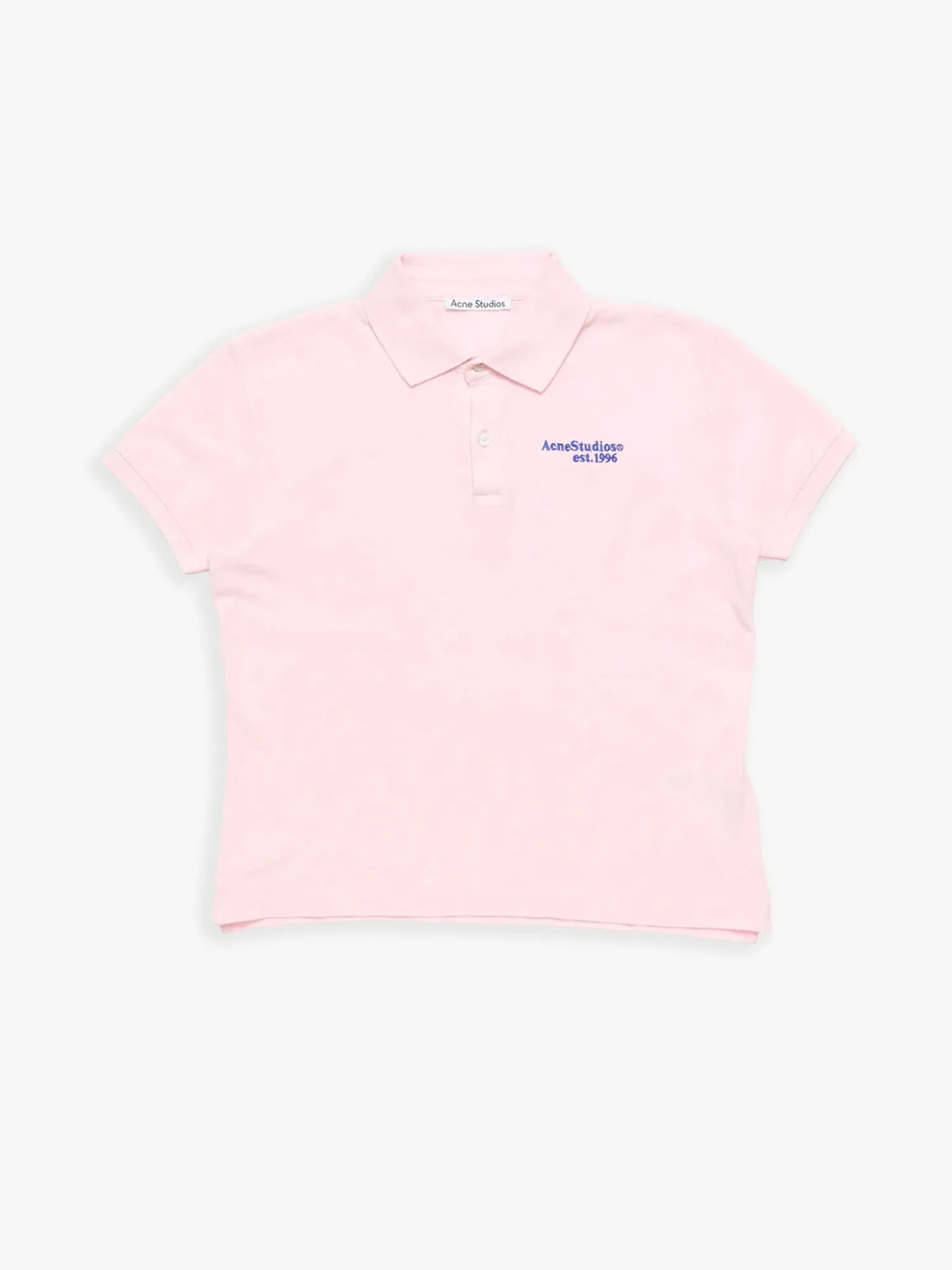 Logo Polo T-shirt i Pale Pink