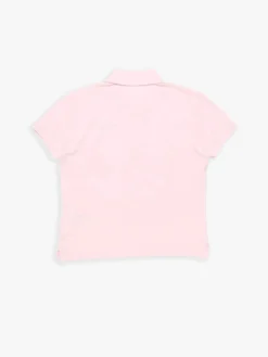Logo Polo T-shirt i Pale Pink