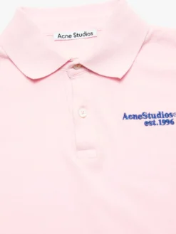 Logo Polo T-shirt i Pale Pink