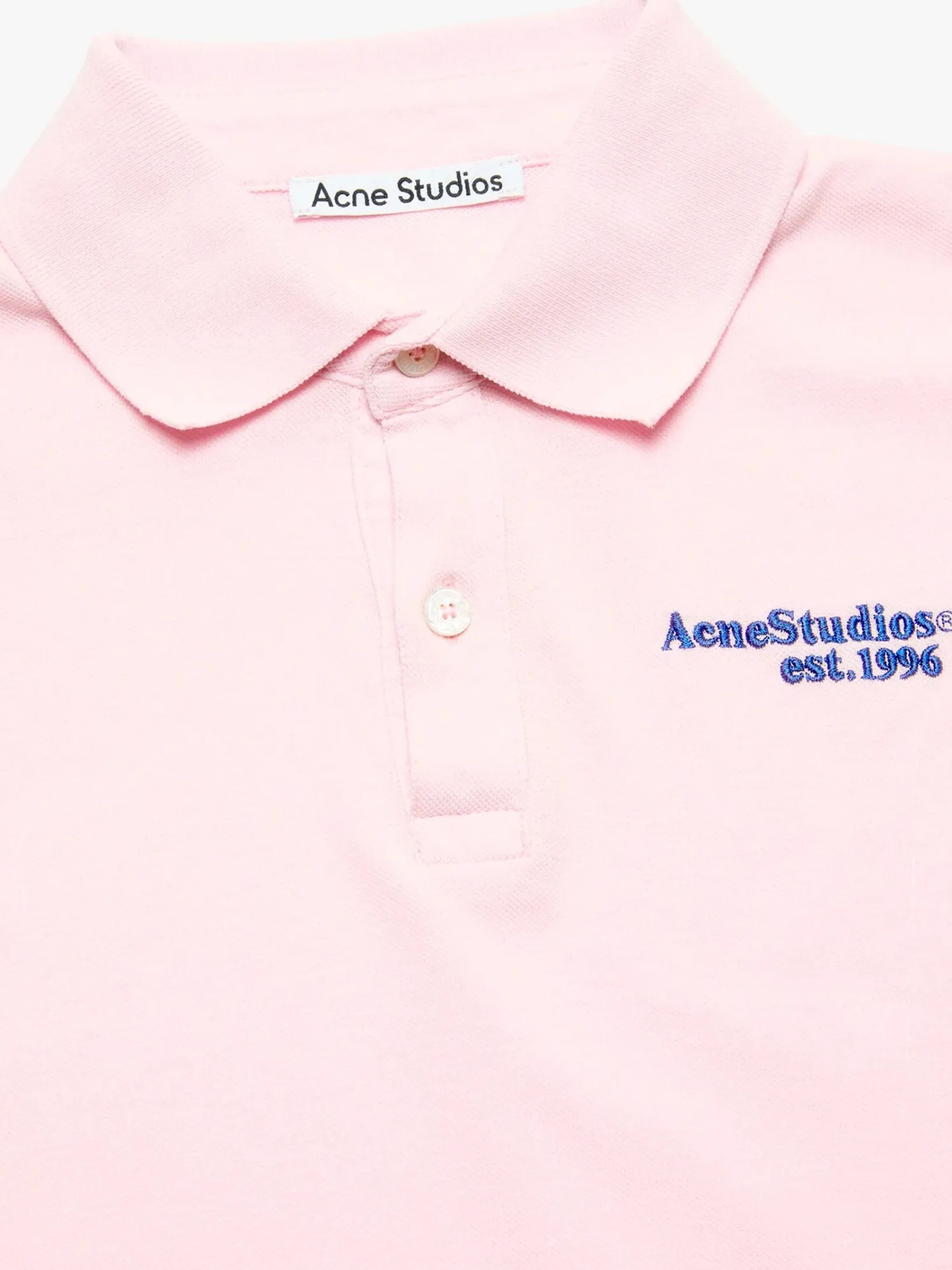 Logo Polo T-shirt i Pale Pink