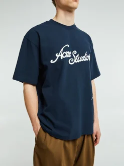 Logo T-shirt i Deep Blue