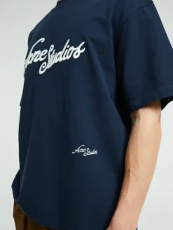 Logo T-shirt i Deep Blue