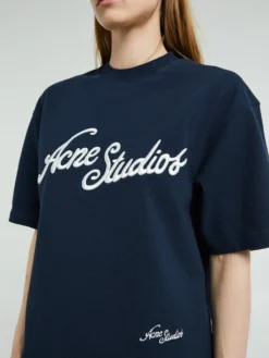 Logo T-shirt i Deep Blue