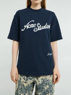 Logo T-shirt i Deep Blue