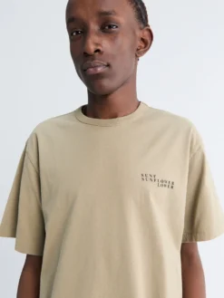 Logo T-shirt i Taupe