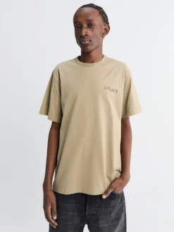 Logo T-shirt i Taupe