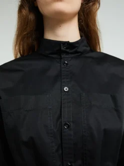 Long Shirt Dress i Black