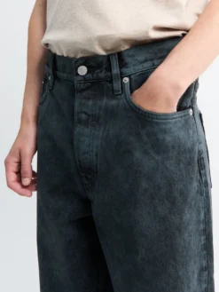 Loose Fit Jeans i Petrol
