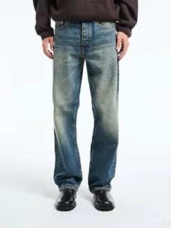 Loose Jeans i Dirty Blue