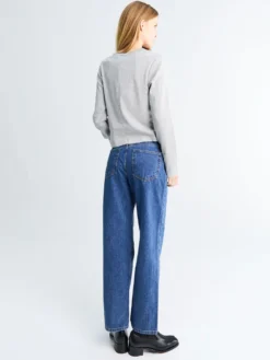 Loose Jeans i Klassisk Blå