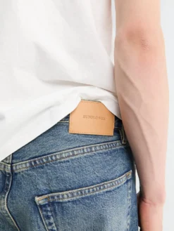 Loose Jeans i Mørkeblå Vintage