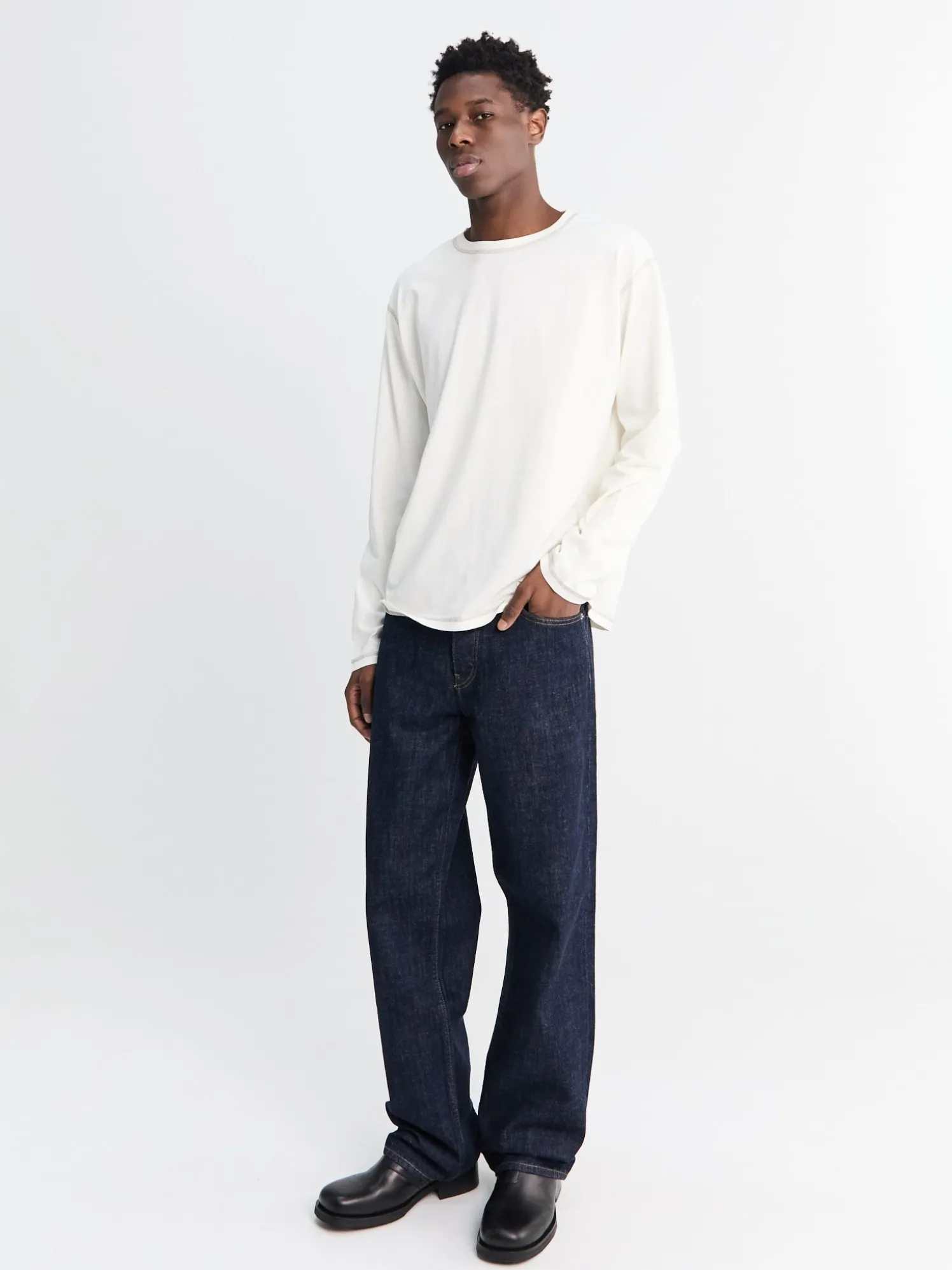 Loose Jeans i Simple Rinse Blue