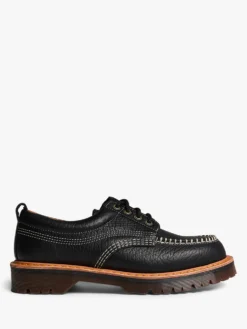Lowell 4 Eye Shoe i Sort Wild Grain