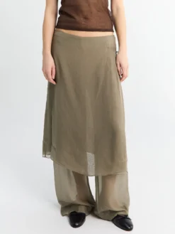 Low Silk Archive Pants i Khaki