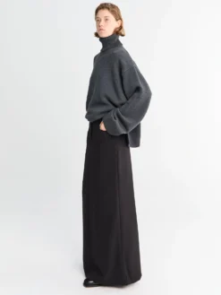 Malvo Lang Pencilskirt i Sort
