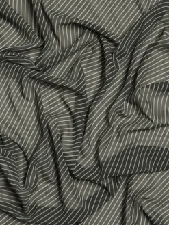 Marais Striped Tørklæde i Brun og Hvid