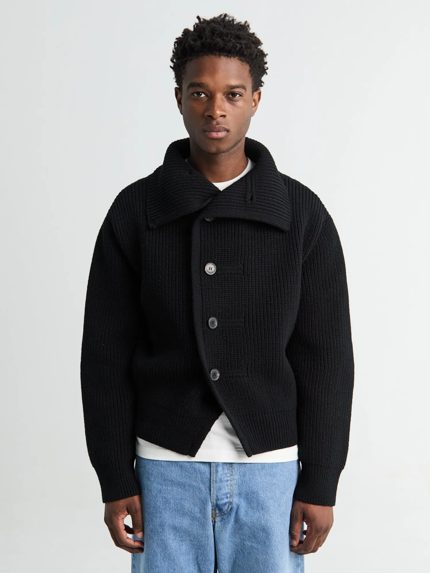 Marino Cardigan i Sort