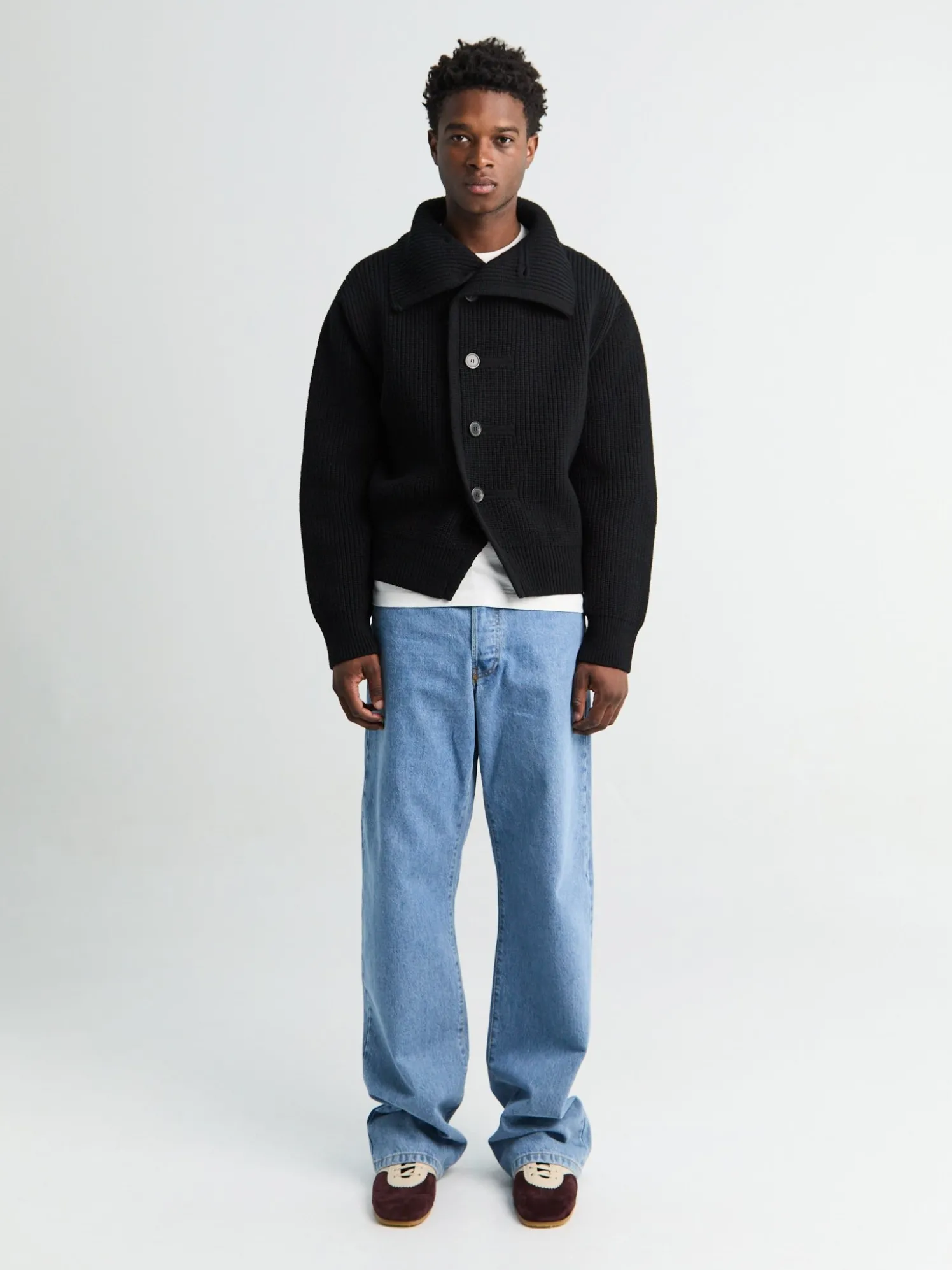Marino Cardigan i Sort