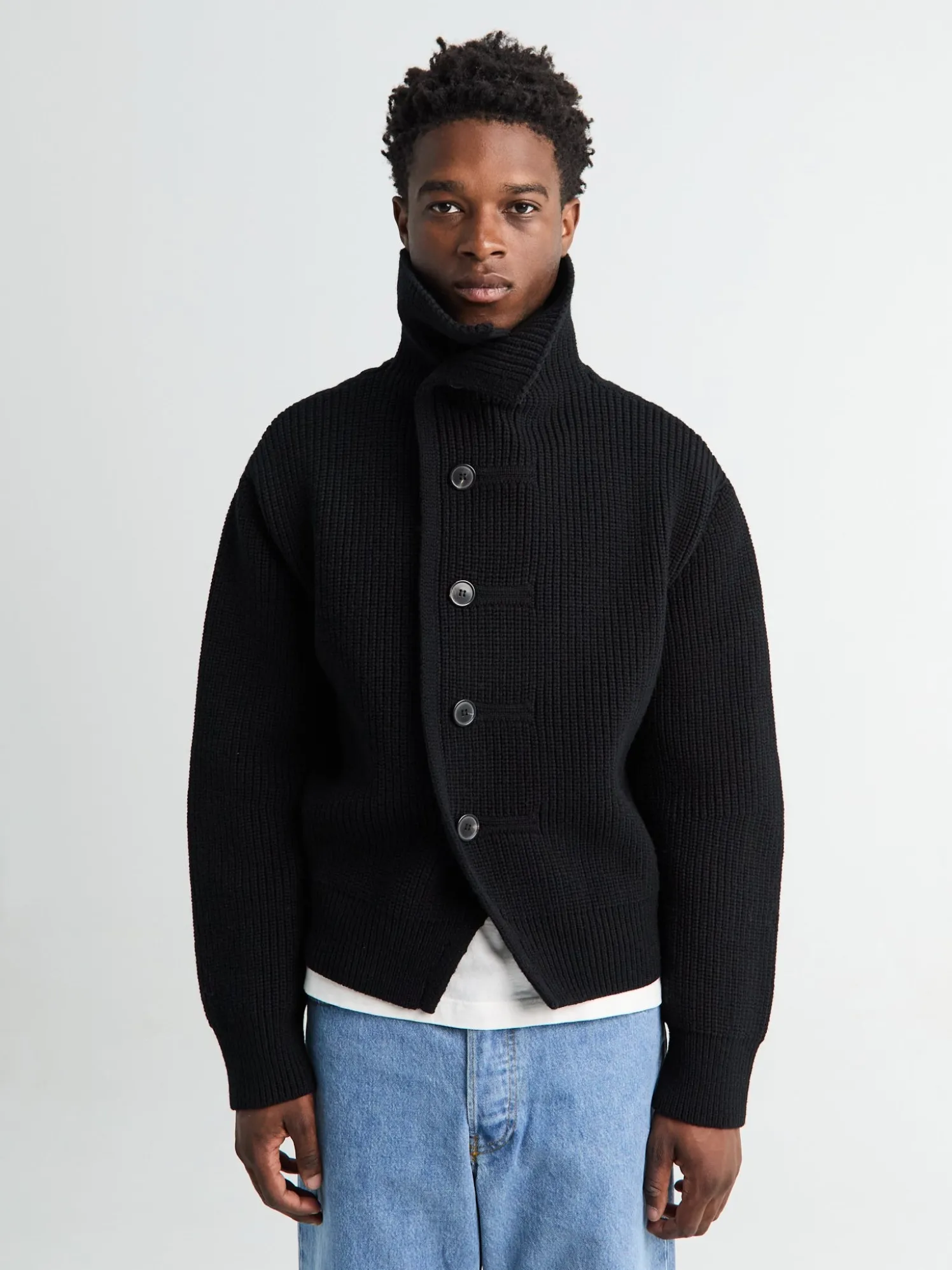 Marino Cardigan i Sort