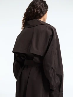 Mavis Oversized Trench Coat i Brun