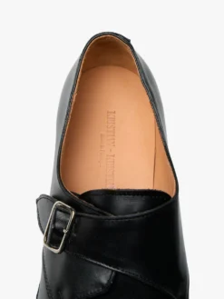 Men's Pedestrian Single Monk Strap i Sort