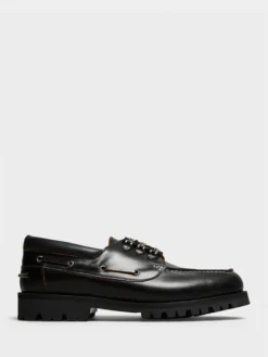 Metal Hook Boat Shoes i Sort