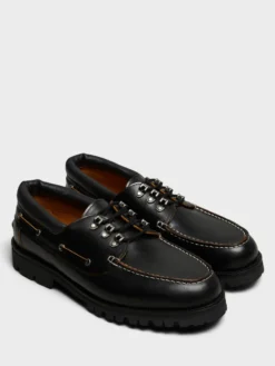 Metal Hook Boat Shoes i Sort