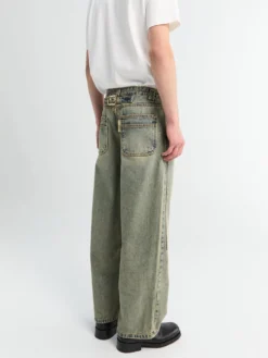 Milton Teawash Denim Carpenter Bukser i Blå Teawash